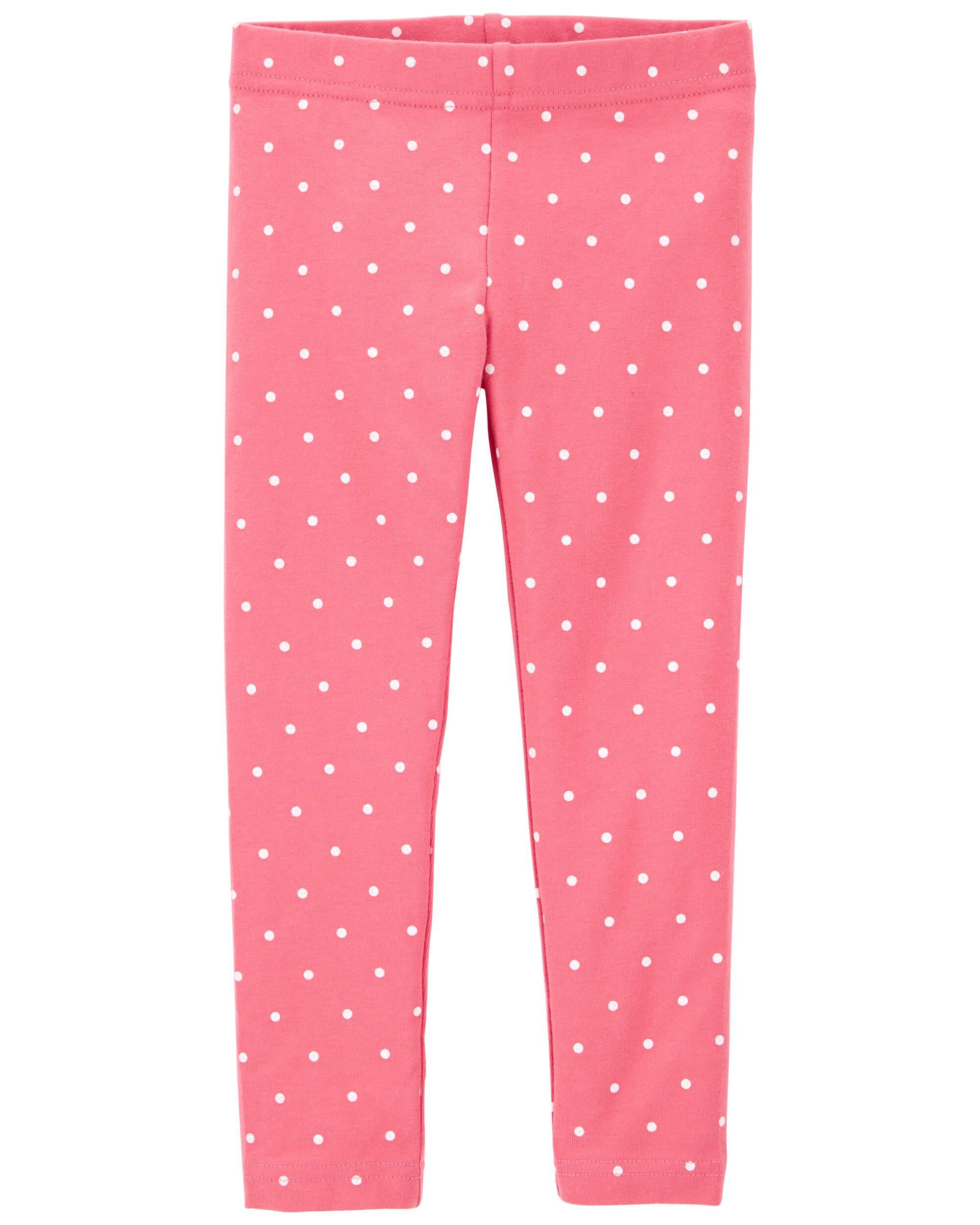 Toddler Pink Polka Dot Leggings 