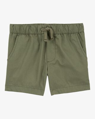 Product image 1 of Toddler Pull-On Poplin Shorts - Olive