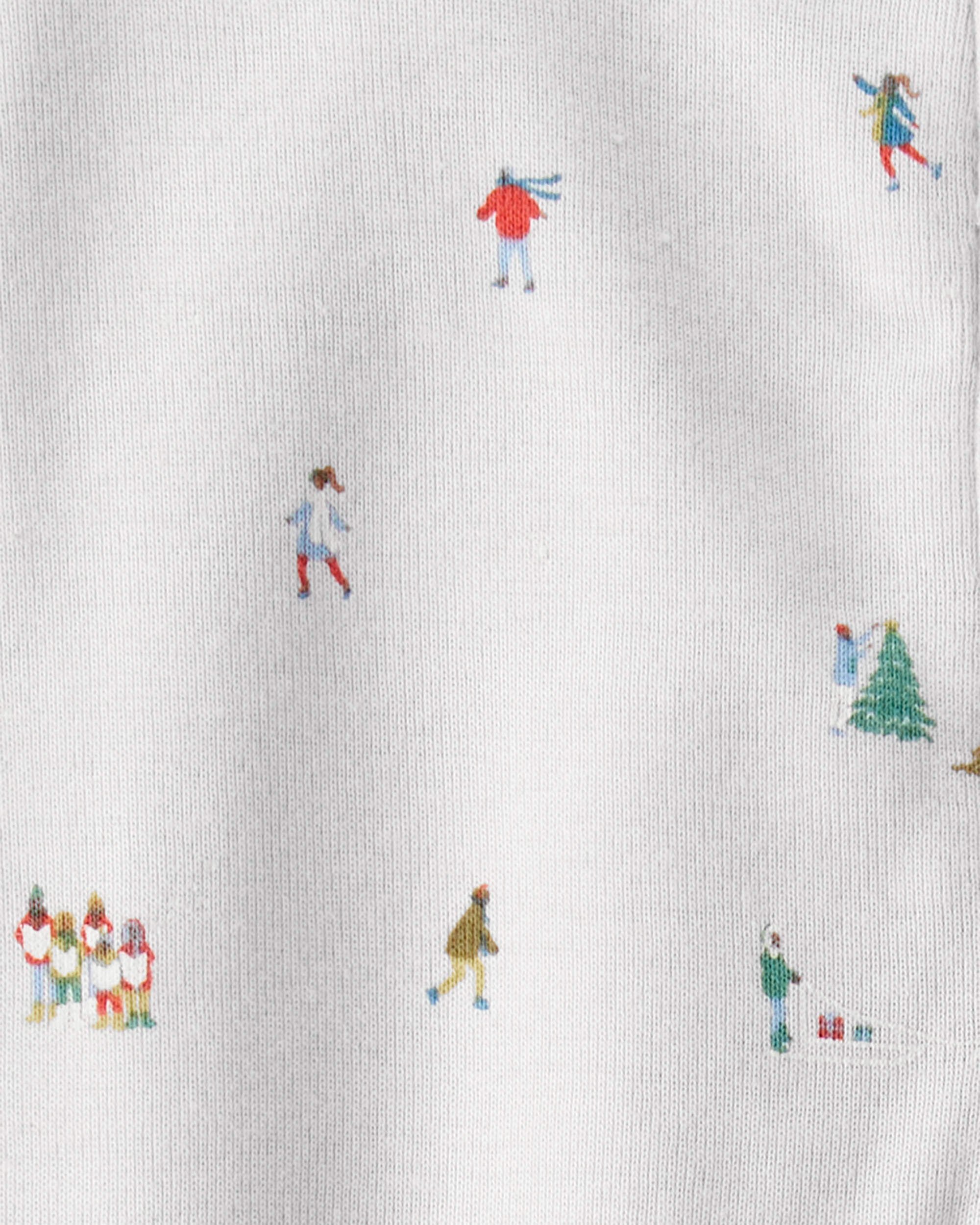 Baby Organic Cotton Sleep & Play Pajamas Frosted Trail Print