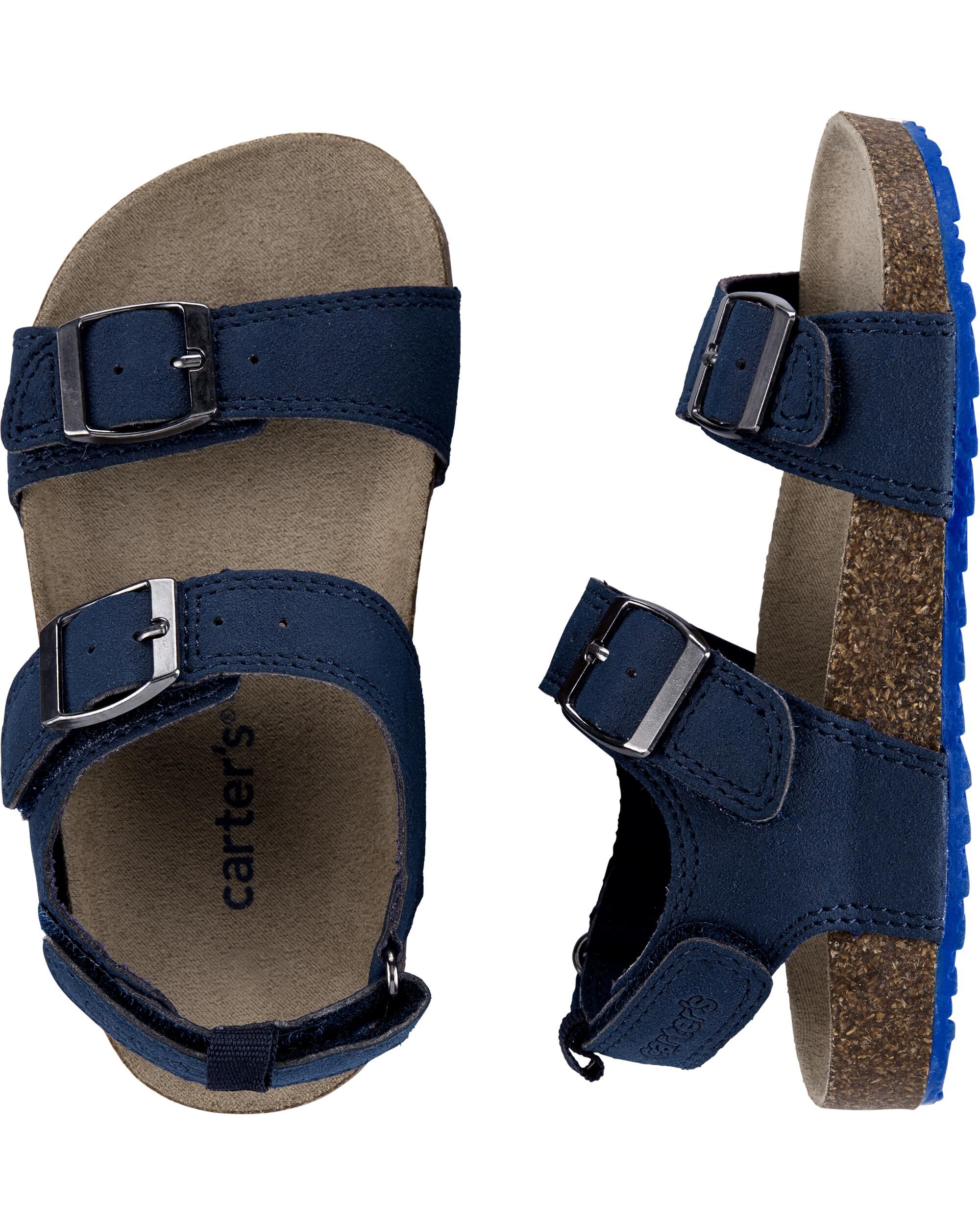 carter's buckle cork sandals