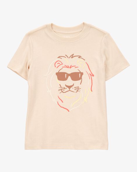 Product image 1 of Toddler Boy Lion Short-Sleeve Graphic Tee - Brown