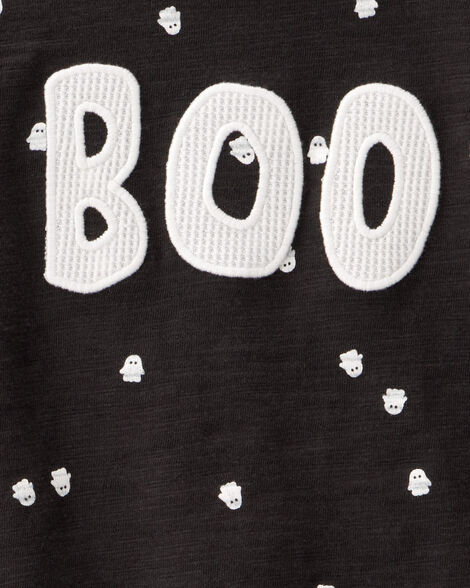 Product image 2 of Baby 2-Piece Ghost Print Halloween Outfit Set - Black