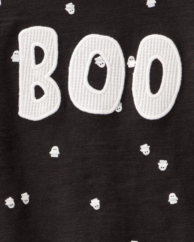 Product image 2 of Baby 2-Piece Ghost Print Halloween Outfit Set - Black