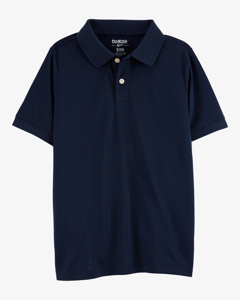 Boys Piqué Polo Shirt - Navy