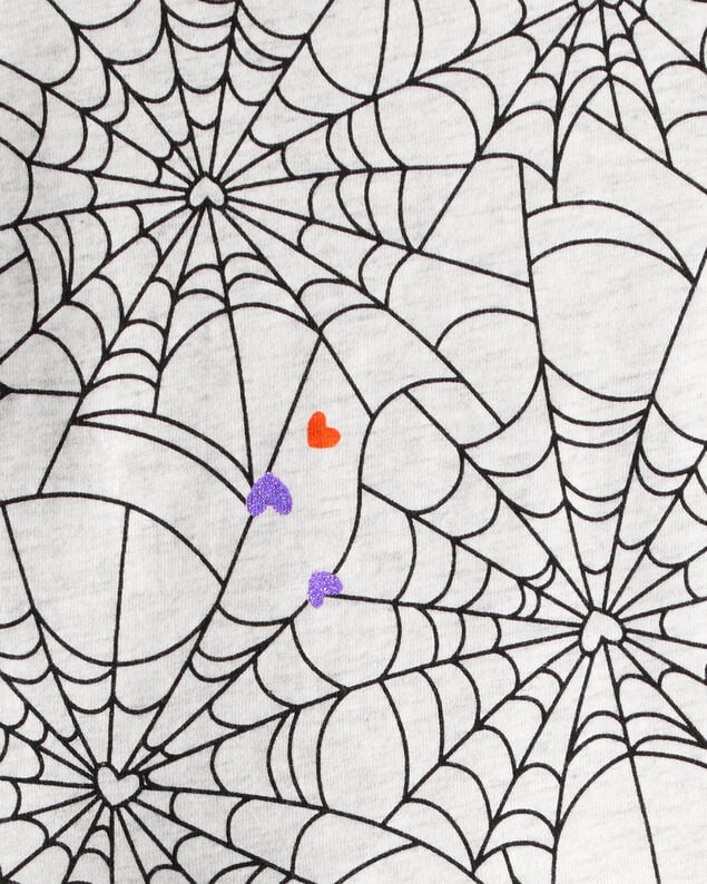 Product image 2 of Baby Halloween Spiderwebs Long-Sleeve Tee - White/Black
