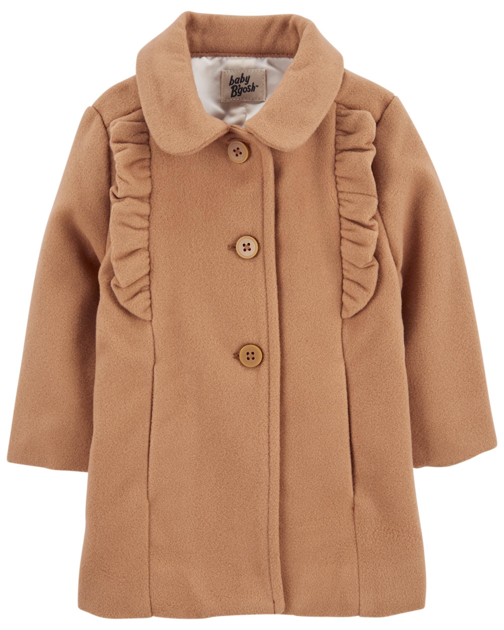 Knee Length Ruffle Pea Coat OshKosh Carter s