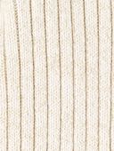 Cream - Baby Ribbed Sweater Knit Button-Front Jumpsuit - Cream, Selected