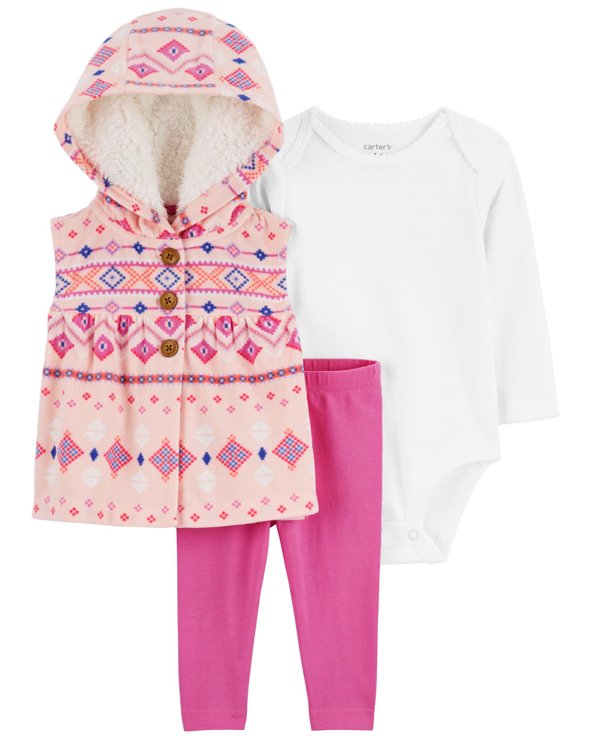 Baby 3 Piece Fair Isle Little Vest Set Carter s Carter s