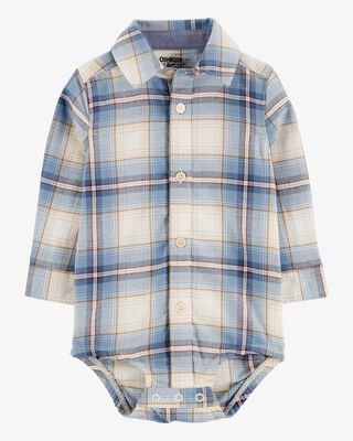Product image 2 of Baby Plaid Button-Front Bodysuit