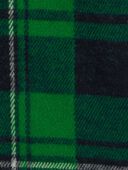 Green - Baby Plaid Jacquard Button-Down Shirt, Selected