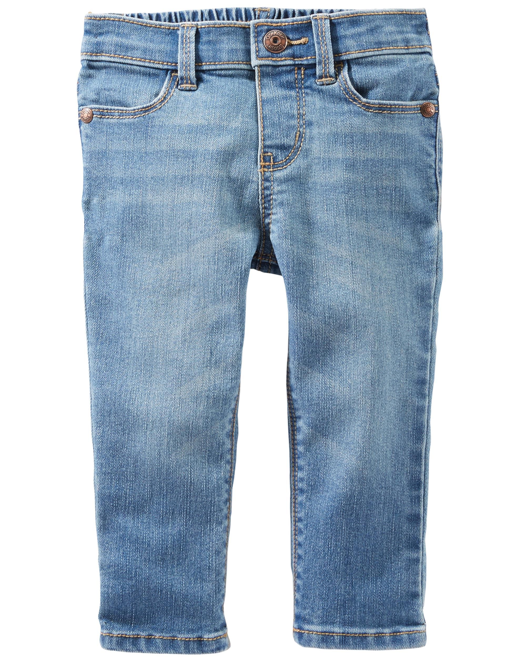 Baby Medium Blue Wash Skinny-Leg Jeans