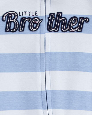 Product image 2 of Baby Little Brother 2-Way Zip Cotton Sleep & Play Pajamas