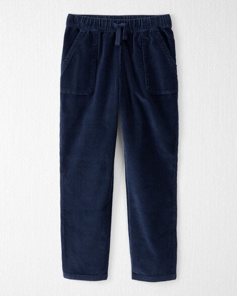 Kid Organic Cotton Corduroy Drawstring Pants
