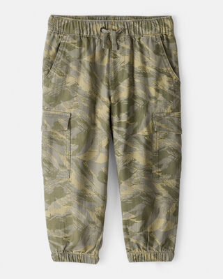 Product image 1 of Toddler Boy Cotton Camo Fashion Cargo Pants - Green