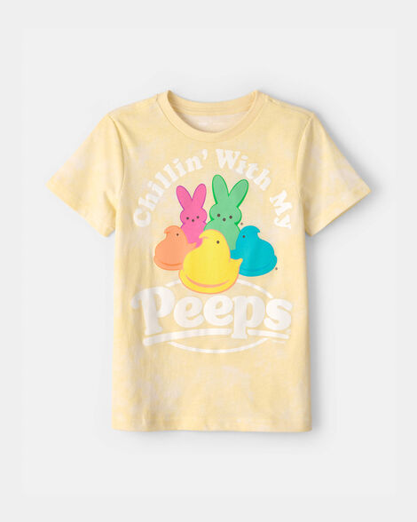 kid peeps easter graphic tee - yellow