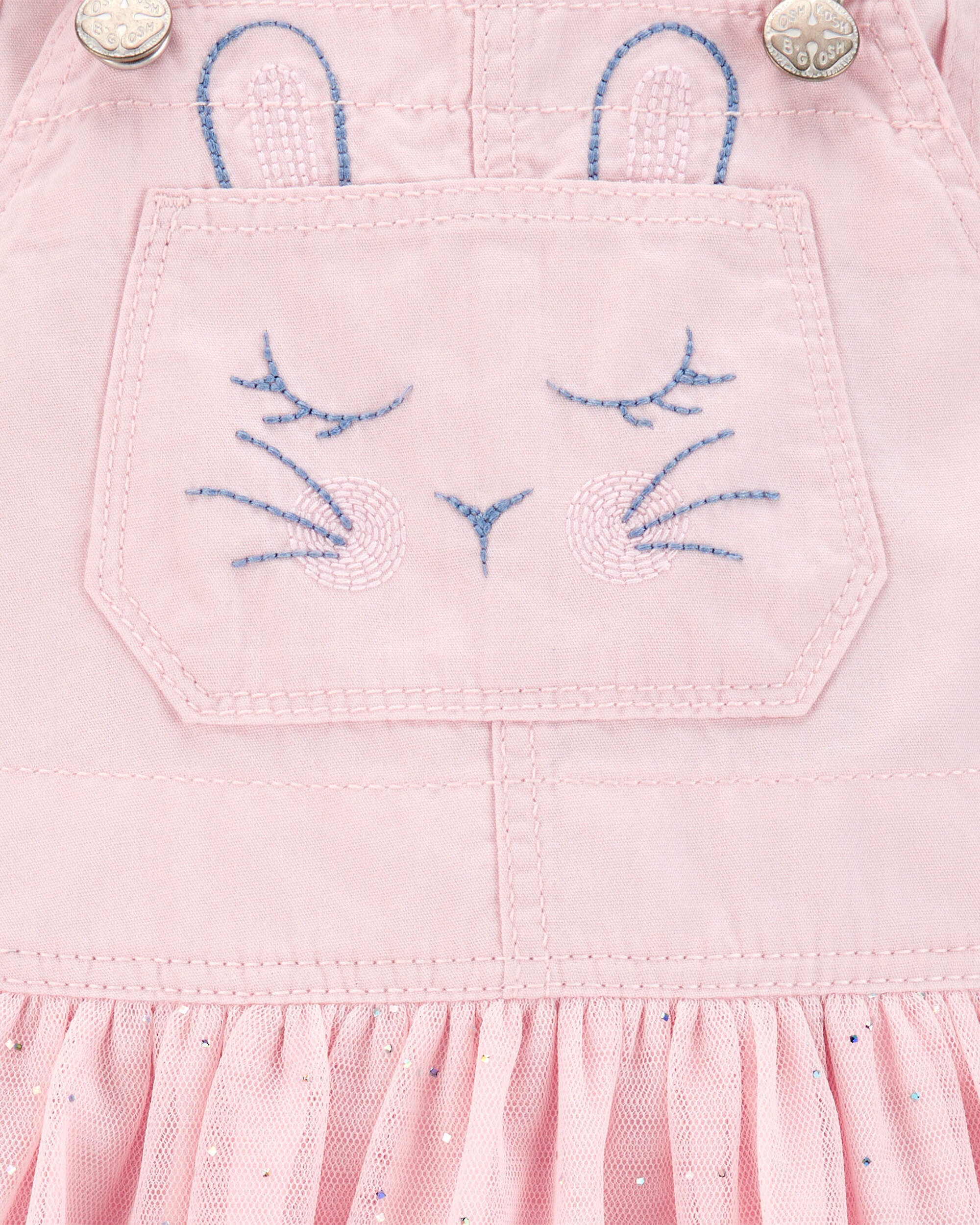 Baby Bunny Glitter Jumper Dress - Pink - OshKosh | Carter's