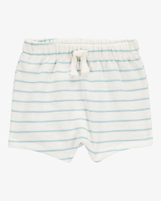 Product image 1 of Baby Striped Pull-On Slub Jersey Shorts