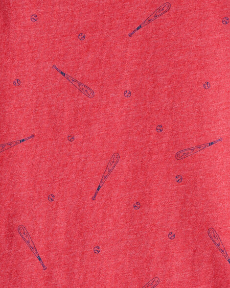 Product image 2 of Toddler Boy Baseball Print Short-Sleeve Tee - Red