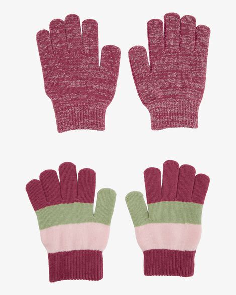 Product image 1 of Kid 2-Pack Striped Gripper Gloves
