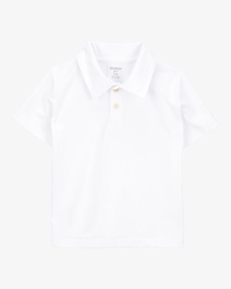 Product image 2 of Toddler 2-Pack Active Uniform Polo Shirts in Moisture Wicking BeCool™ Fabric - White