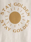 Sweet Cream - Baby Organic Cotton Stay Golden Graphic Tee, Selected