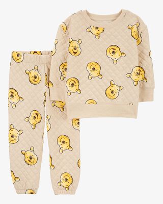 Product image 1 of Baby 2-Piece Winnie The Pooh Quilted Sweatshirt & Pant Set