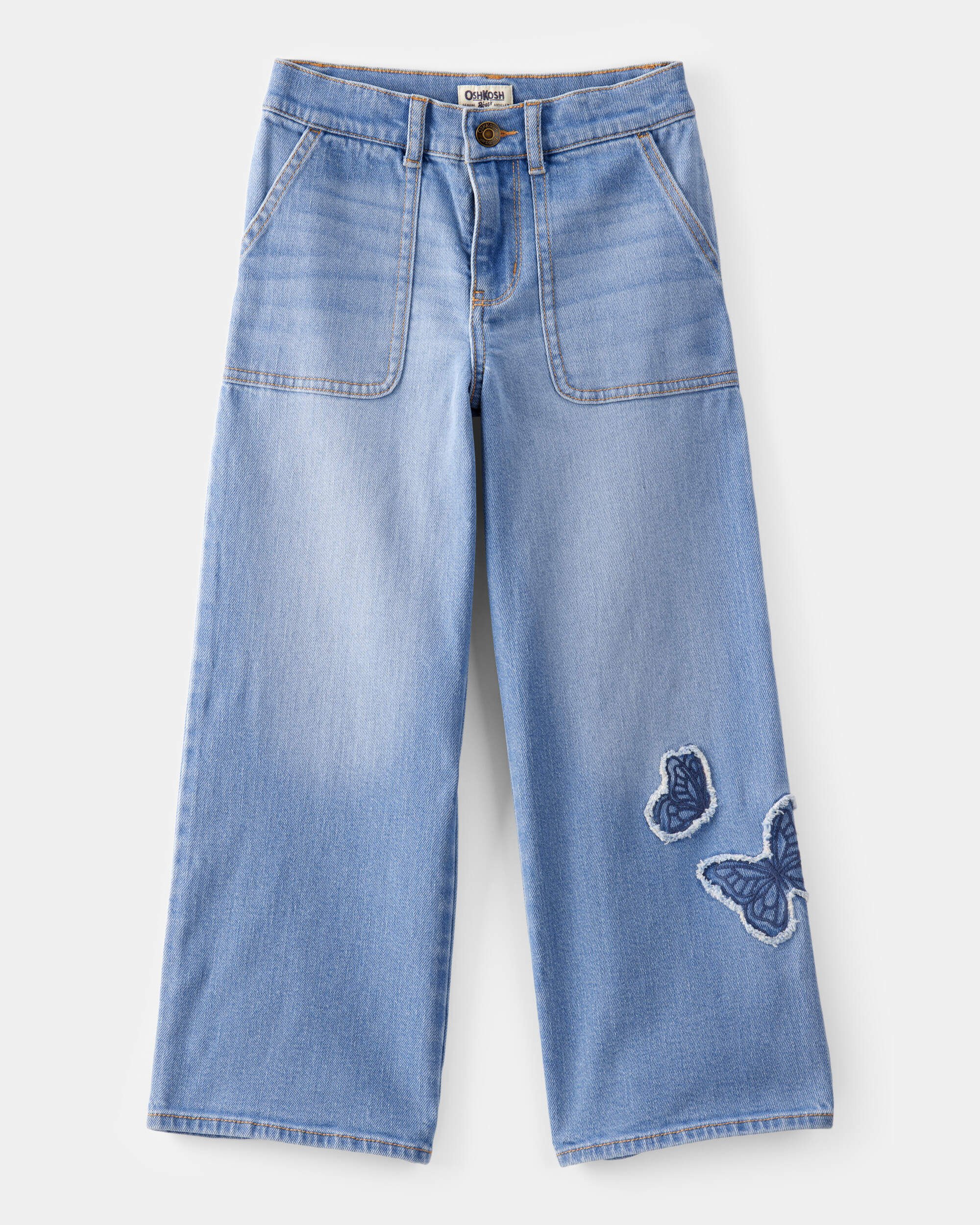 Girls Iconic Denim Jumpsuit - Blue - OshKosh B'gosh | Carter's