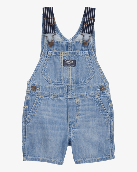 Baby Denim Shortalls - Blue