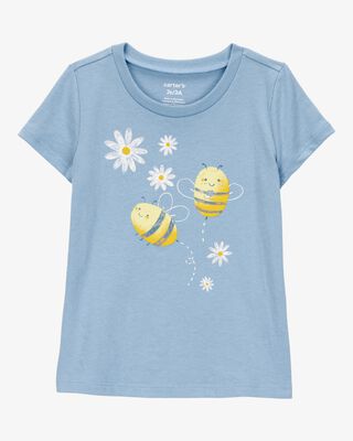 Product image 1 of Toddler Bumble Bee Short-Sleeve Graphic Tee - Blue