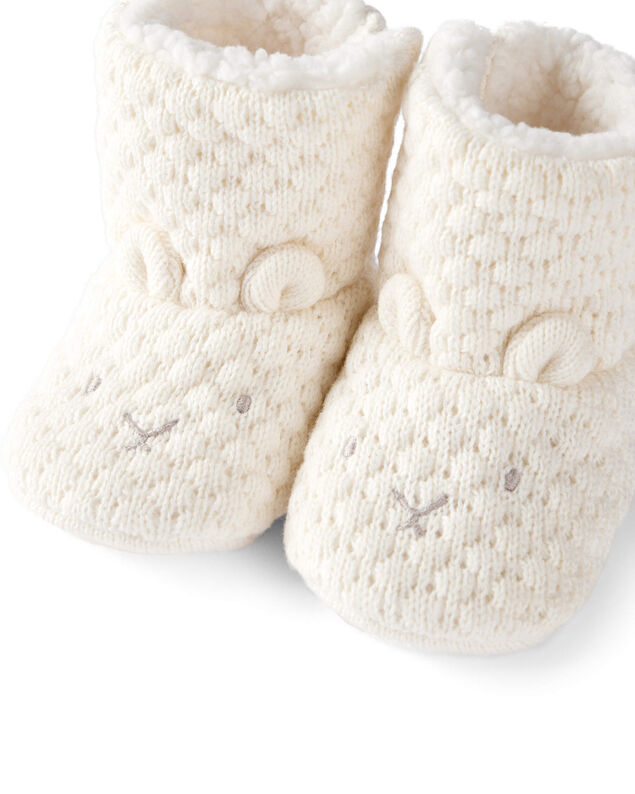 Product image 2 of Baby Organic Cotton Sweater Knit Booties