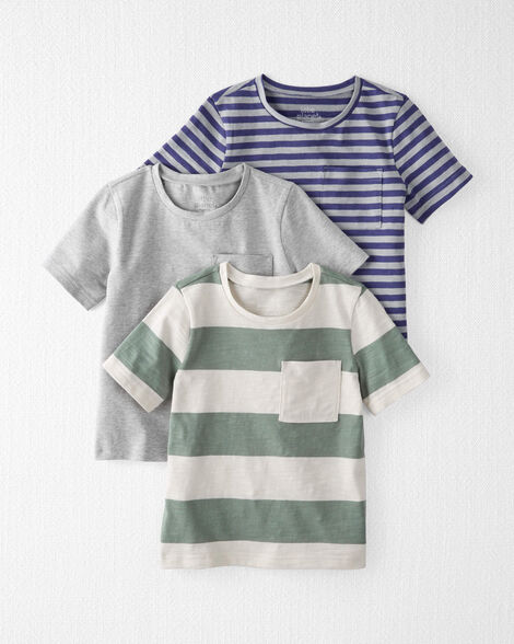 Toddler 3-Pack Organic Cotton Pocket Tees
