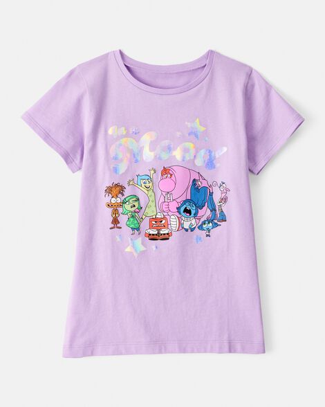 girls insideout short-sleeve graphic tee - purple
