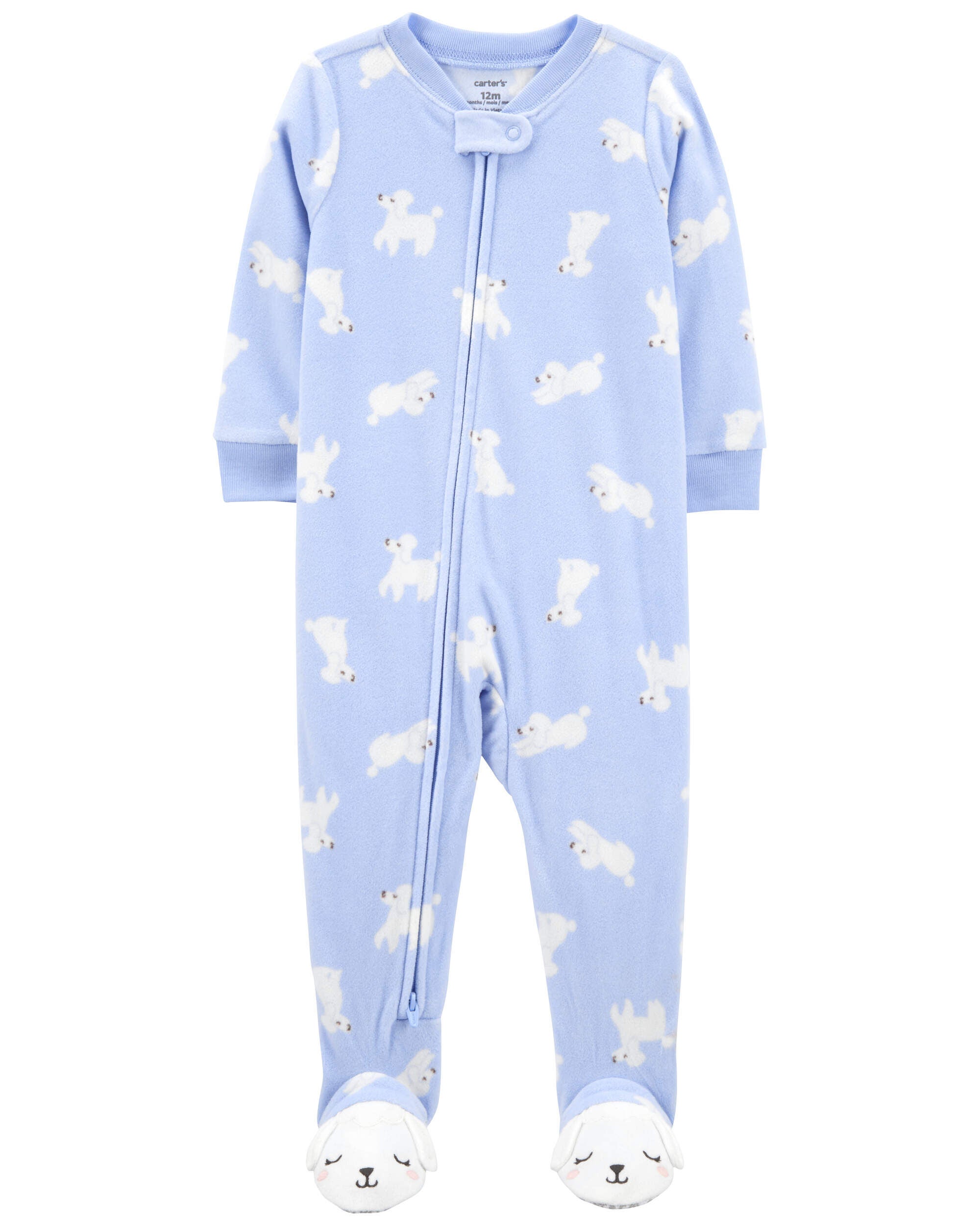 Baby 1 Piece Poodle Fleece Footie Pajamas Carter s Carter s