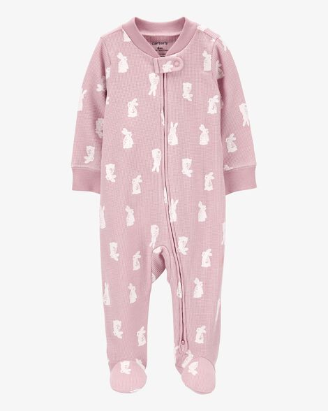  Product image 1 of Baby Bunny 2-Way Zip Thermal Sleep & Play Pajamas