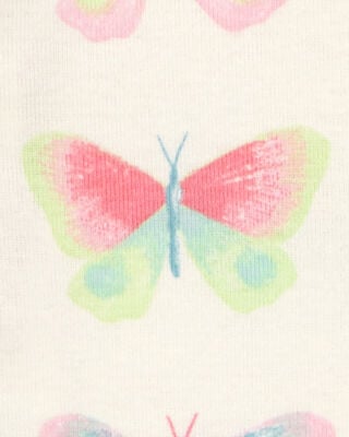Product image 2 of Toddler Butterfly Print Snug Fit Cotton 4-Piece Pajamas