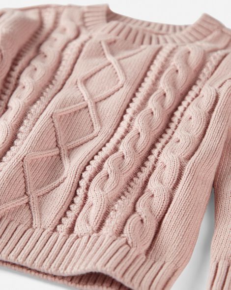  Product image 3 of Toddler Organic Cotton Cable Knit Sweater