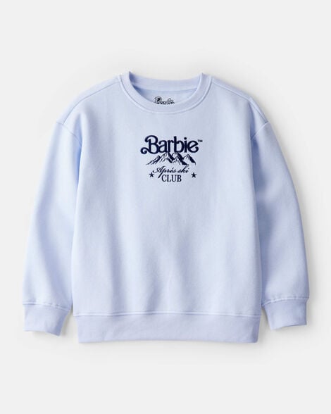 Girls Barbie Long-Sleeve Pullover Sweatshirt - Blue