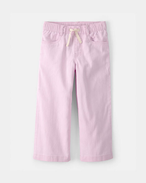 Toddler Girl Drawstring Wide-Leg Pants - Pink