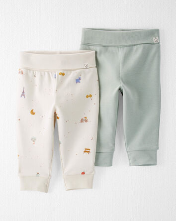 Baby Organic Cotton 2-Pack Joggers