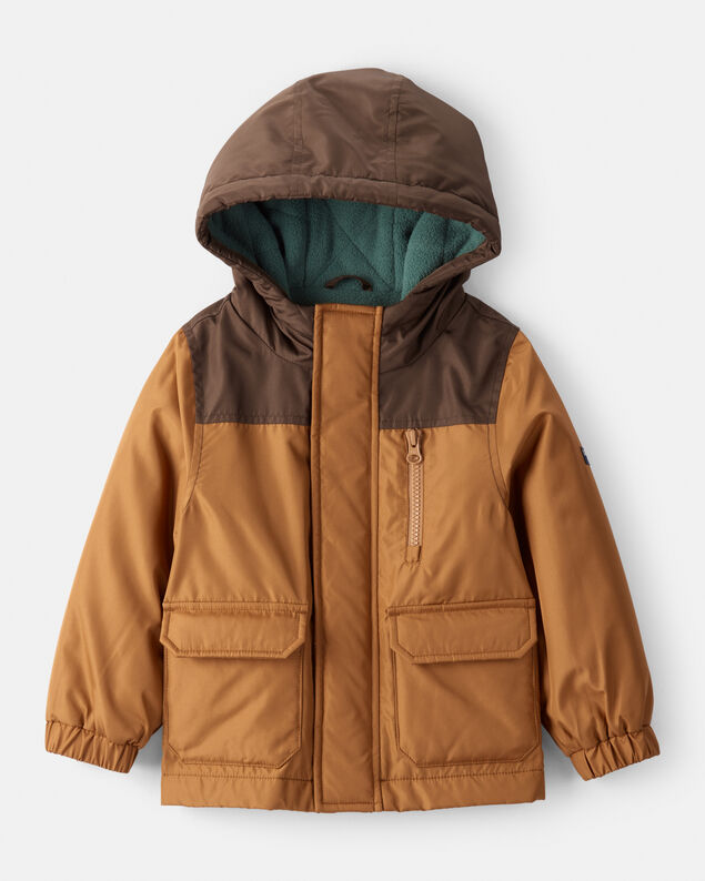 Product image 1 of Toddler Boy Long-Sleeve Midweight Utility Jacket - Brown