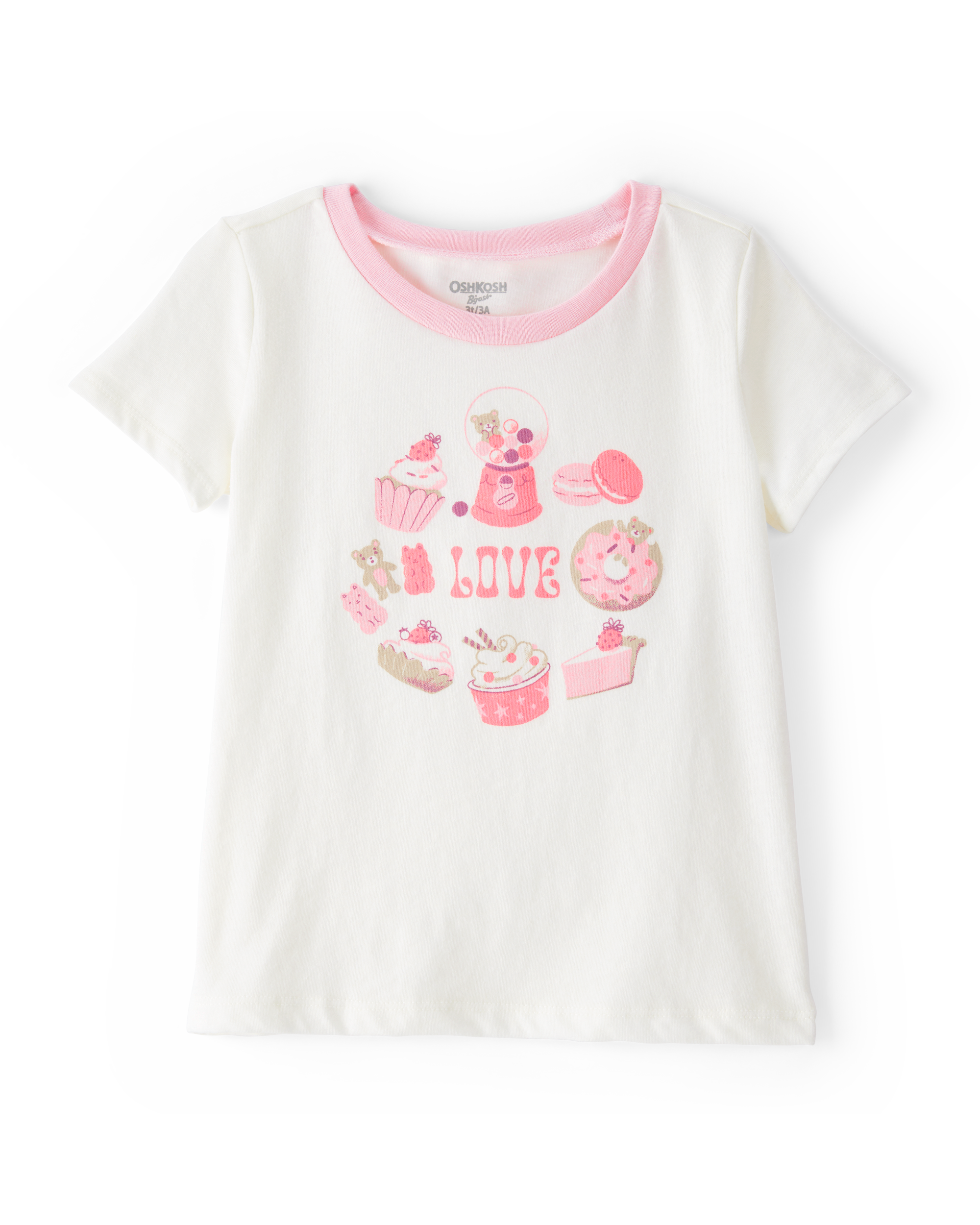 Toddler Sweet Treats Short-Sleeve Graphic Tee - White