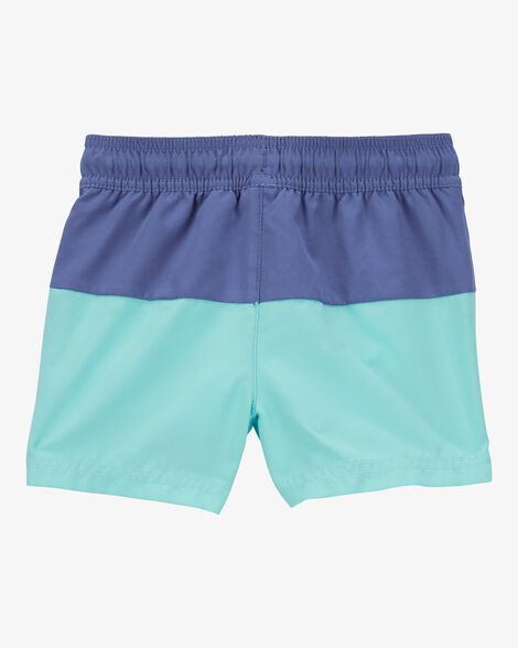 Product image 5 of Toddler 2-Piece Stingray Rashguard & Colorblock Swim Trunks Set - Blue
