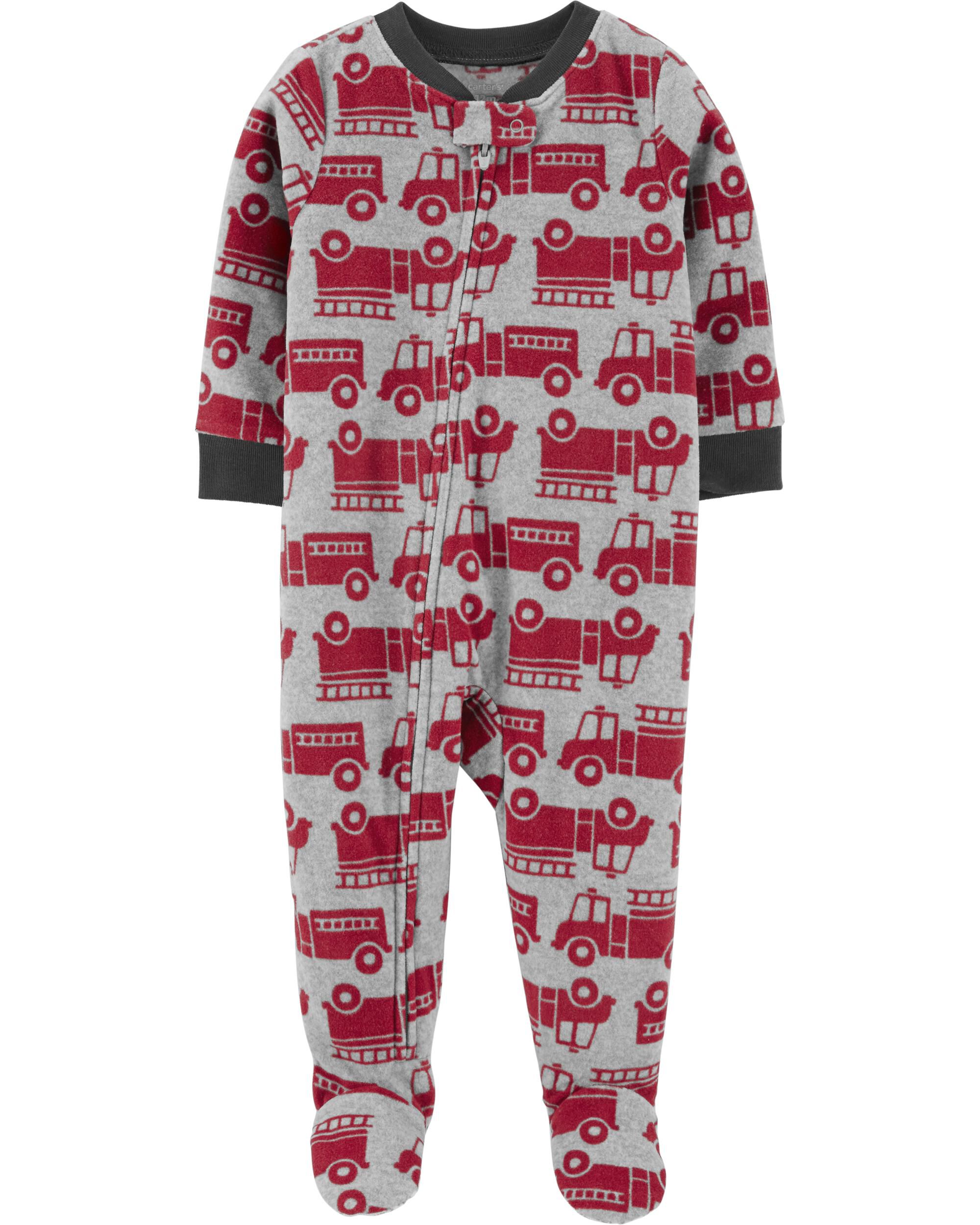 carters fleece footie pajamas