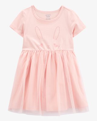 Product image 1 of Baby Bunny Tutu Short-Sleeve Dress - Pink