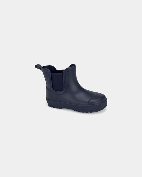 toddler boy rainboots - navy blue