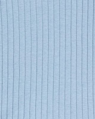 Product image 2 of Baby Solid Ribbed Cotton Blend 2-Piece Pajamas - Blue