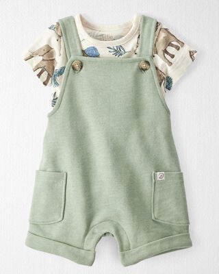 Product image 1 of Baby 2-Piece Organic Cotton Shortall Set