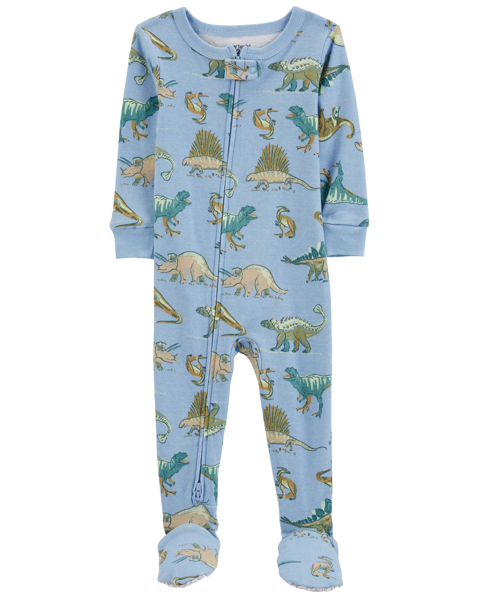Baby 1 Piece Dinosaur 100 Snug Fit Cotton Footie Pajamas Carter s Carter s