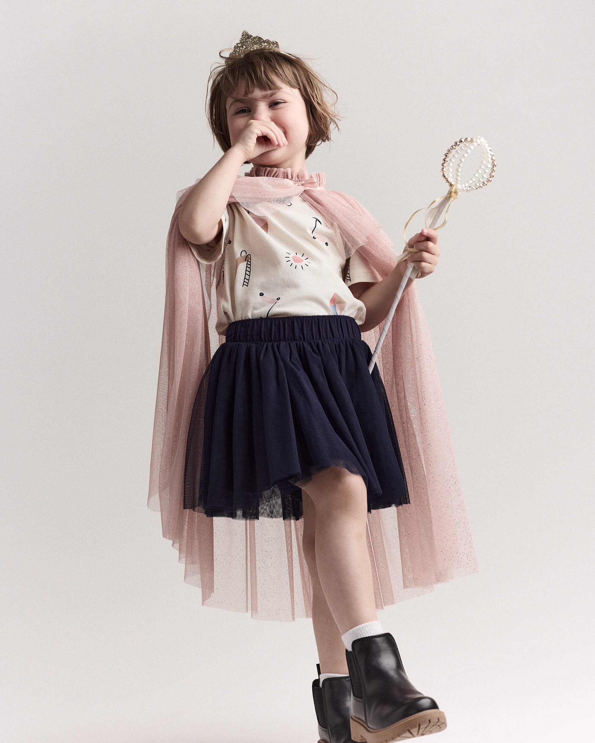 Otter Avenue Toddler Girl 2-Pack Crown Scepter Set One Size GoldPearl 18$