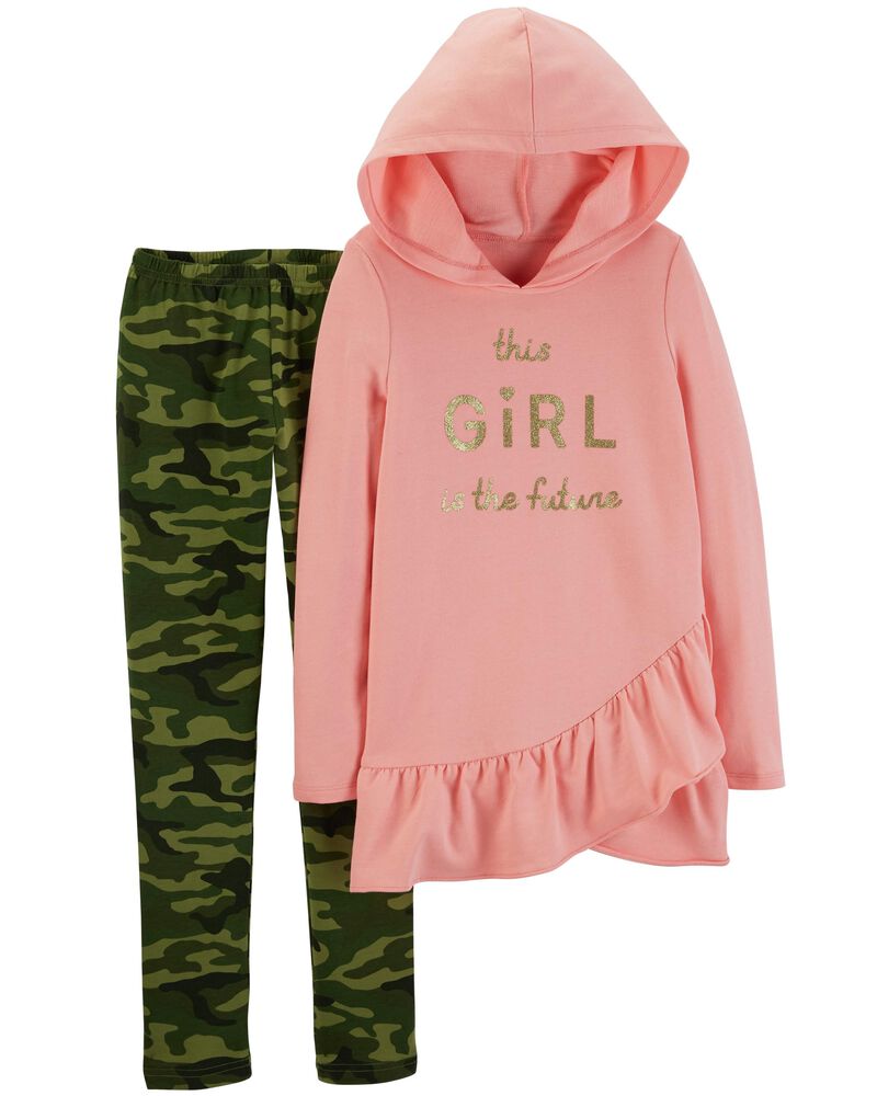 2 Piece French Terry Hoodie Camo Legging Set Carters Com